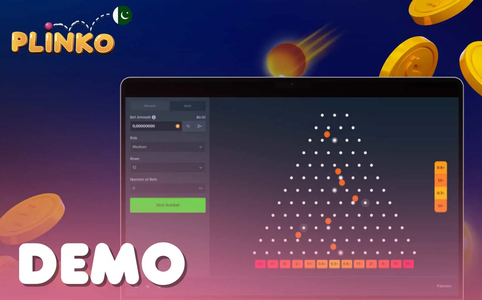 Demo Plinko gives you advantages